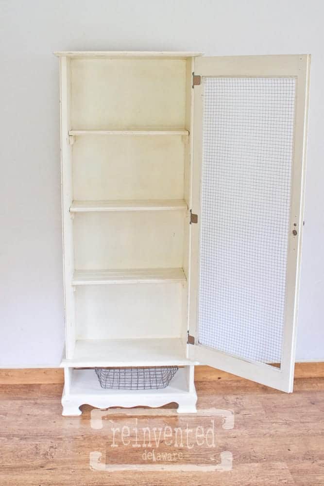 gun cabinet upcycle project step by step tutorial