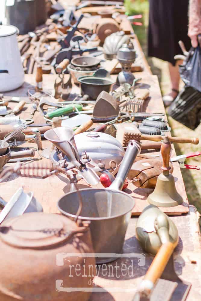 Annual Eastern Shore Threshermens Event outdoor flea market thrift shopping