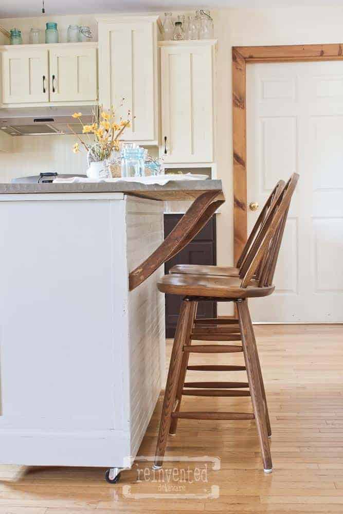 Dining Buffet Kitchen Island Transformation