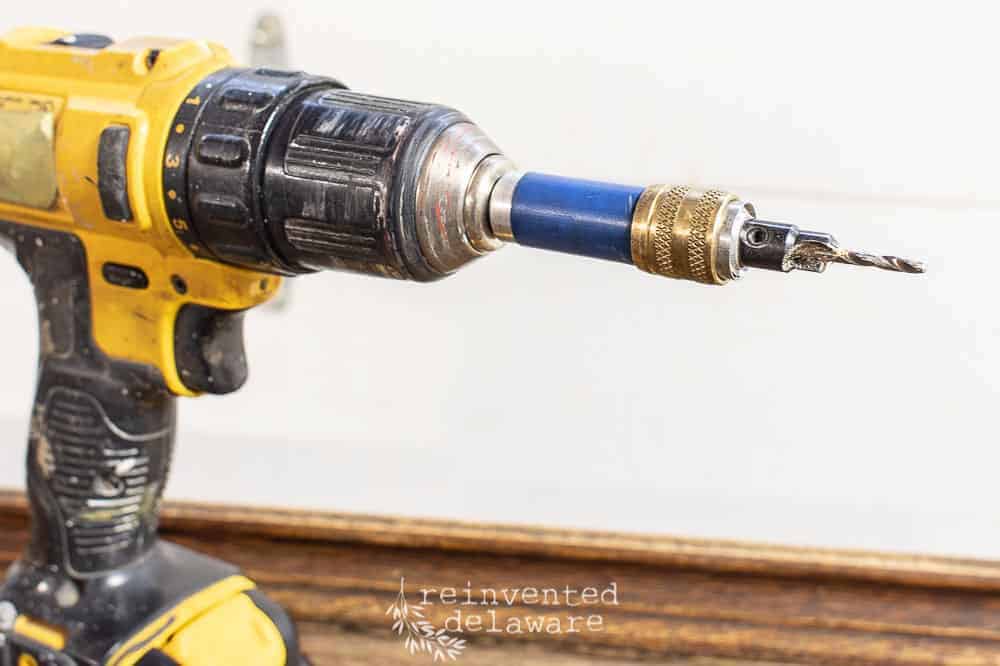 power drill with countersink drill bit