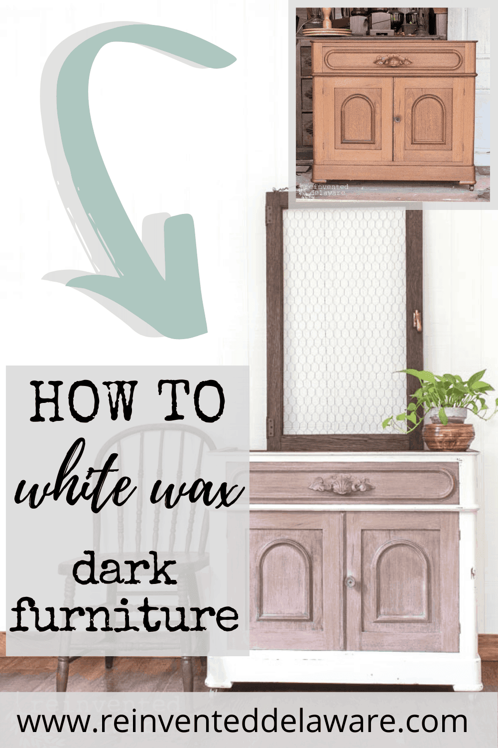 How to White Wax Dark Furniture Reinvented Delaware