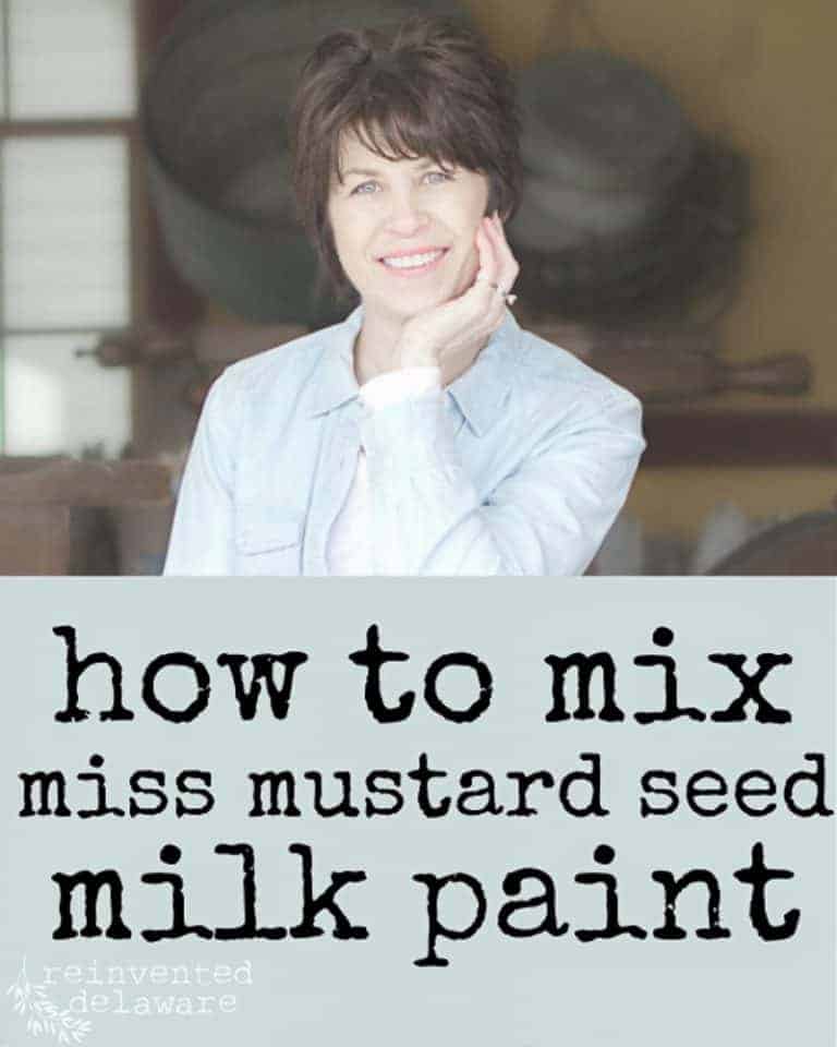 Have you ever tried to mix Miss Mustard Seed Milk Paint and been a little nervous or frustrated?? Well today, I am going to share with you my tips for mixing Miss Mustard Seed Milk Paint to get a smooth consistency for your next painting project! #mmsmilkpaint #milkpaint #paintedfurniture