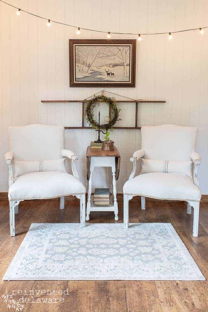 Remember the huge thrifting haul we had back in the summer? Well, today I want to share a pair of upholstered side chairs that we found there with you! #refinishedfurniture #upholsteredfurniture #furniturerestoration
