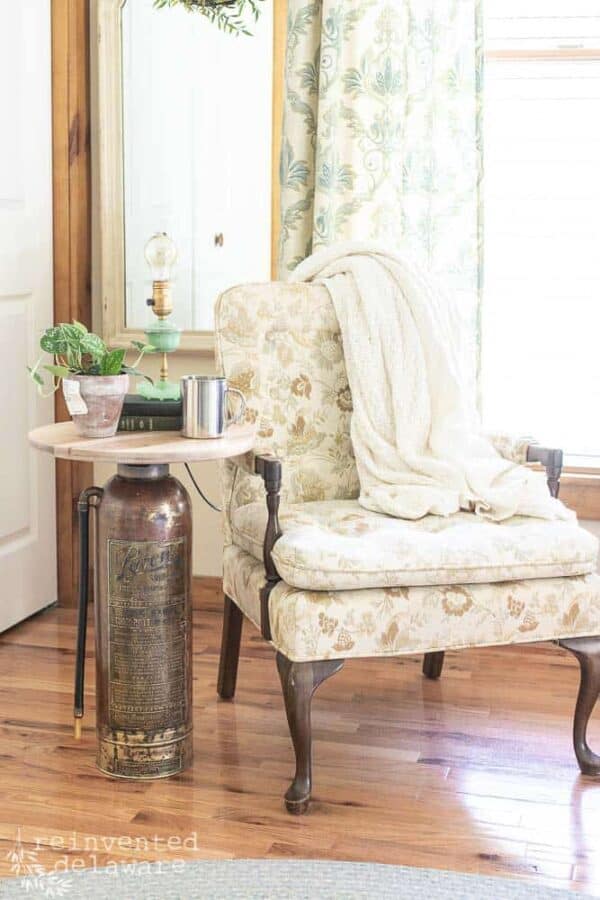 Antique Fire Extinguisher Side Table Reinvented Delaware