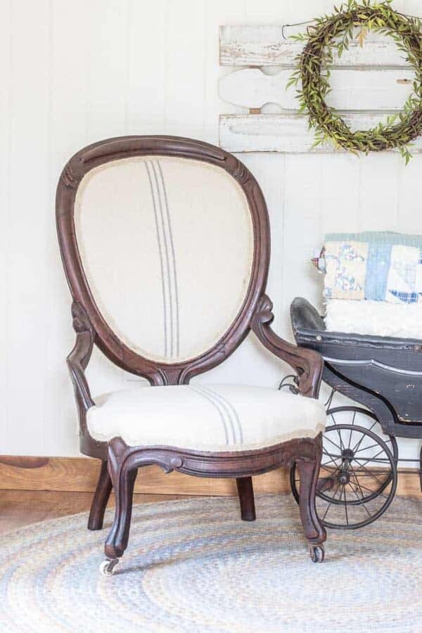 How to Recover a Chair Victorian Chair Reinvented Delaware