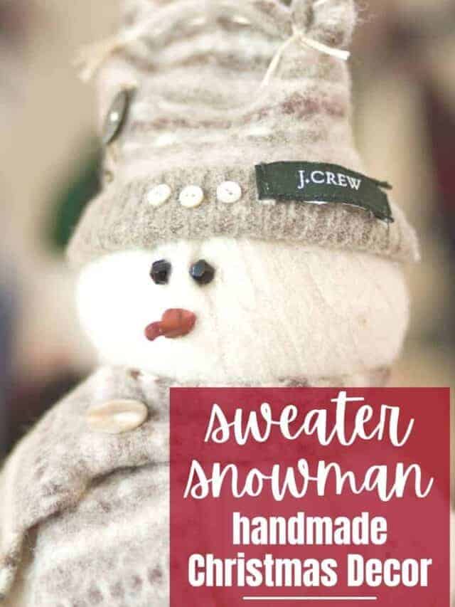 Make a Snowman from Old Sweaters