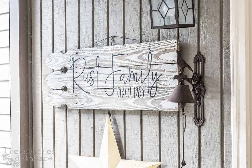 Reclaimed Wood Fence Sign