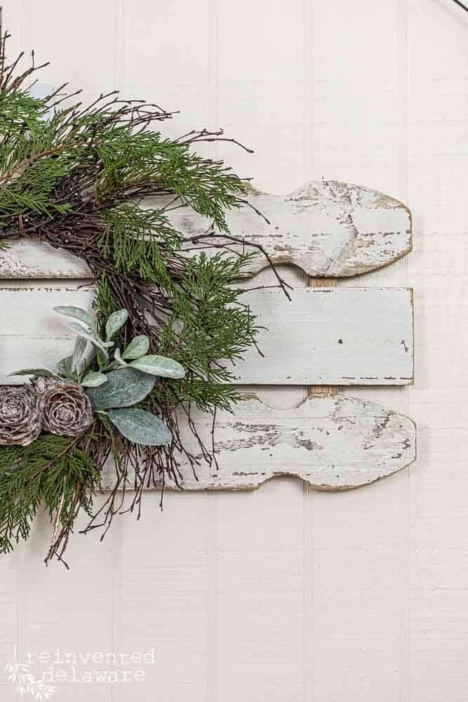 How to Make a Twig Wreath with Sparkly Pinecones