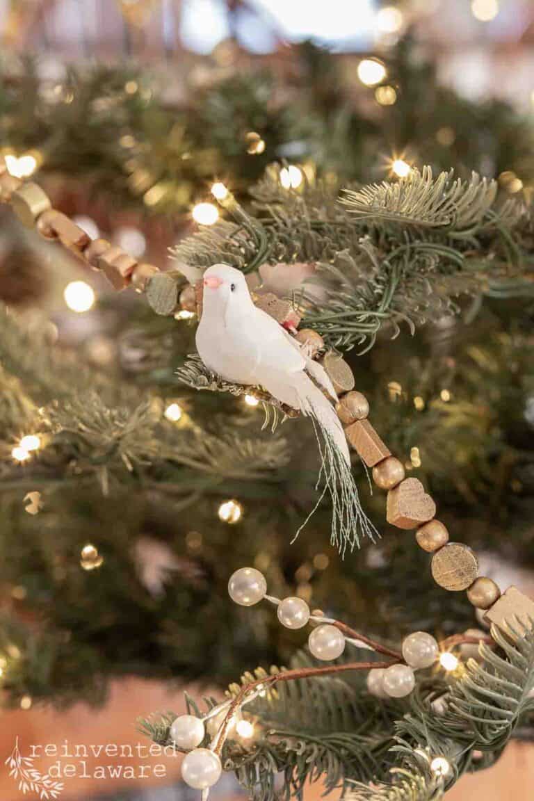 small bird ornament for a rustic christmas tree