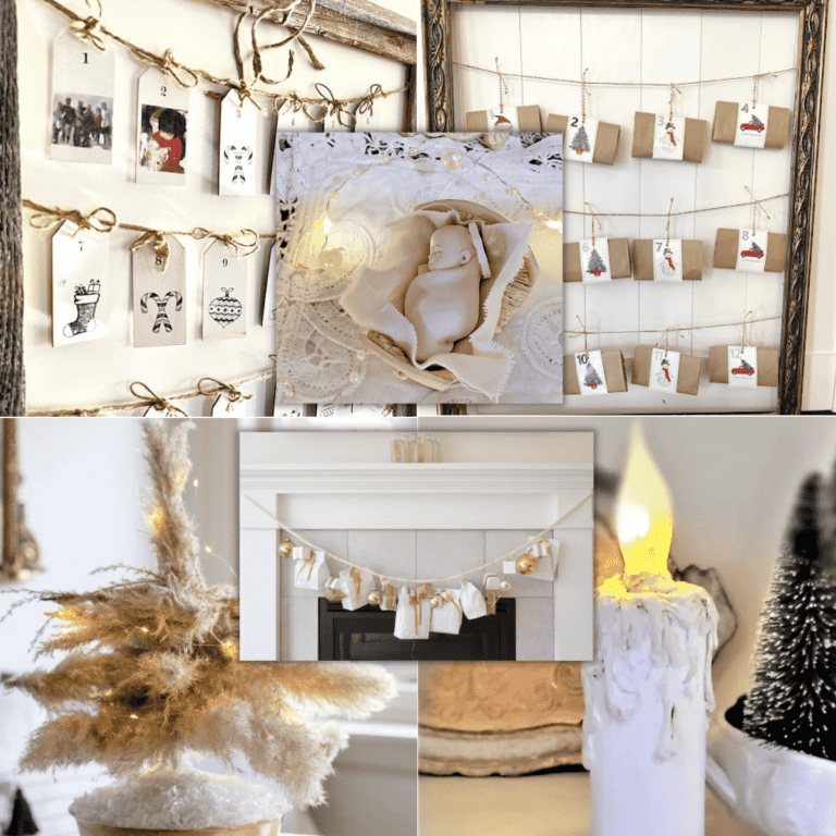 collage of Christmas home decor ideas