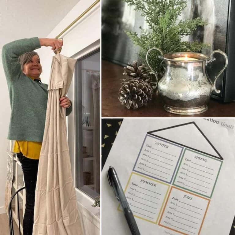 collage of diy home decor ideas