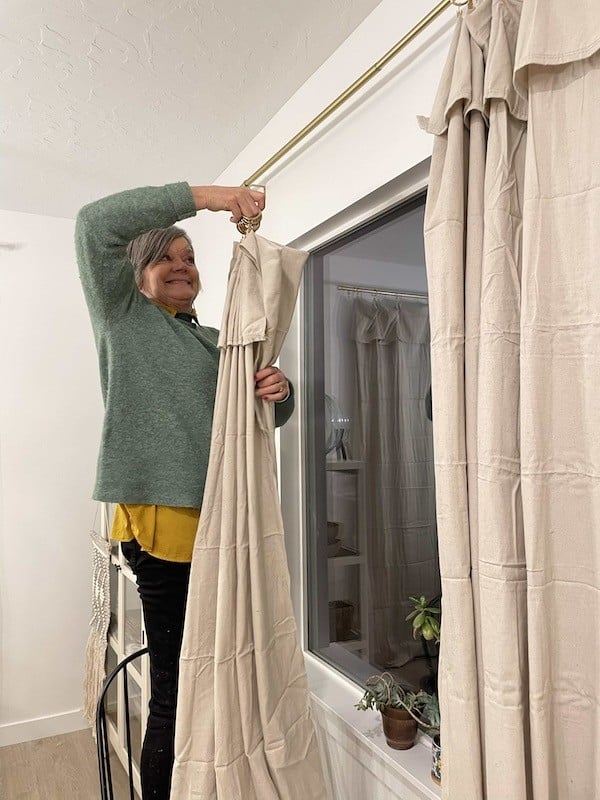 diy dropcloth curtains