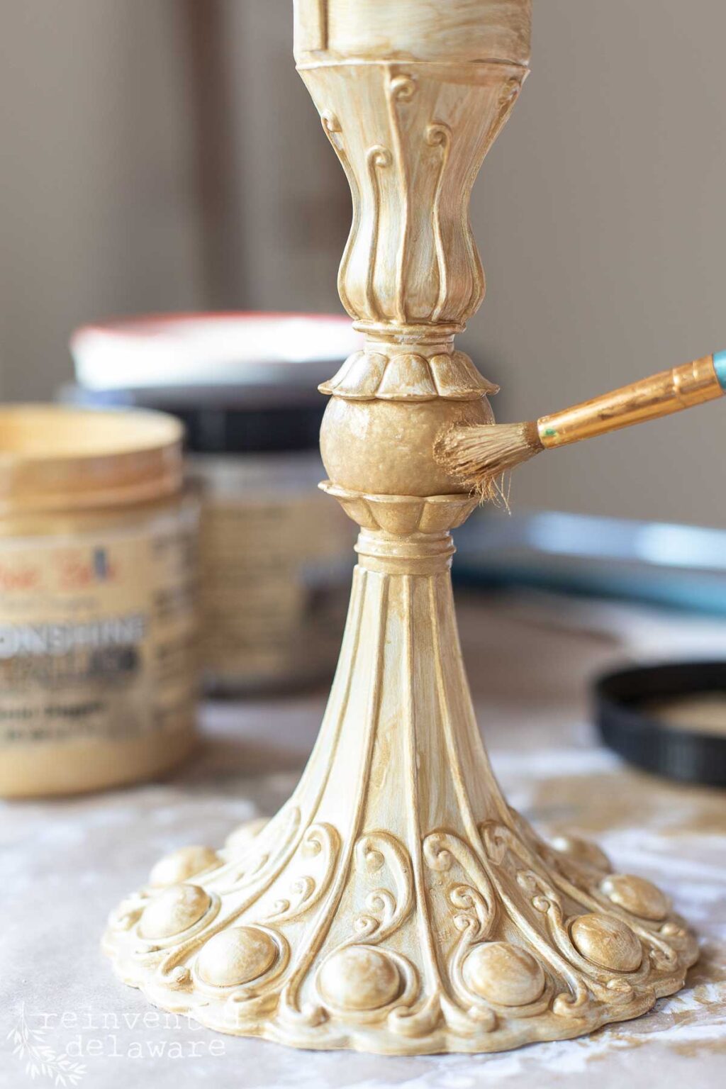 How to Make Metal Look Like Brass using Paint Reinvented Delaware