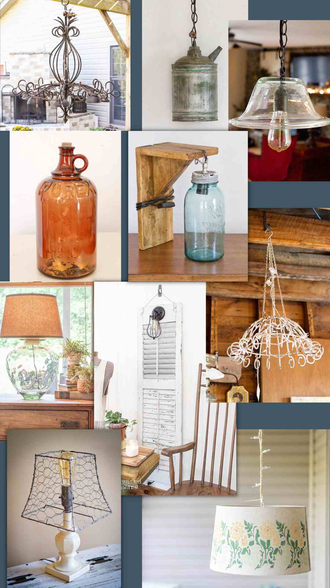 Easy DIY Rustic Light Fixtures to Make for your Porch Reinvented Delaware