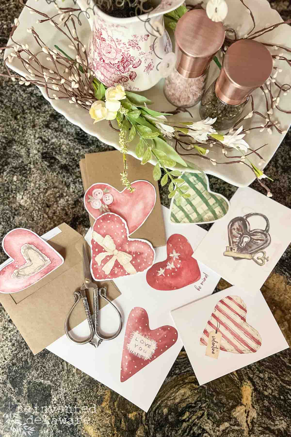easy-vintage-valentine-s-day-decor-ideas-reinvented-delaware for Free Printable Valentines Day Decorations Easy Vintage Valentine's Day Decor Ideas - Reinvented Delaware for Free Printable Valentines Day Decorations