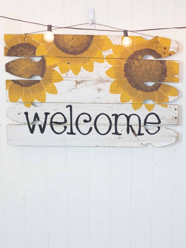 DIY Scrap Wood Welcome Sign - Reinvented Delaware