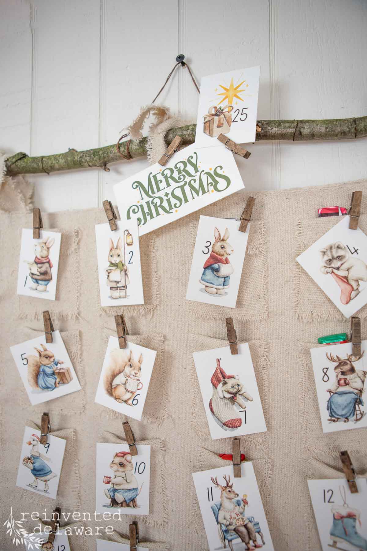 How To Make A Diy Advent Calendar (With Free Printables) - Reinvented Delaware how-to-make-a-diy-advent-calendar-with-free-printables-reinvented-delaware