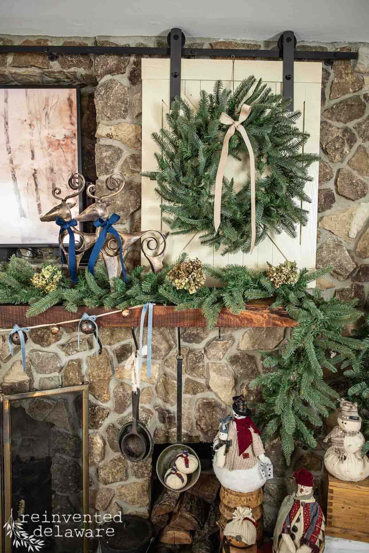 Woodland Christmas Mantel Inspiration - Reinvented Delaware